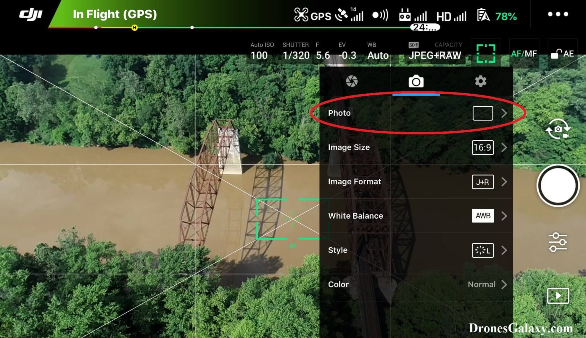 DJI Drones - How To Turn On Auto Exposure Bracket (AEB) To Create High ...