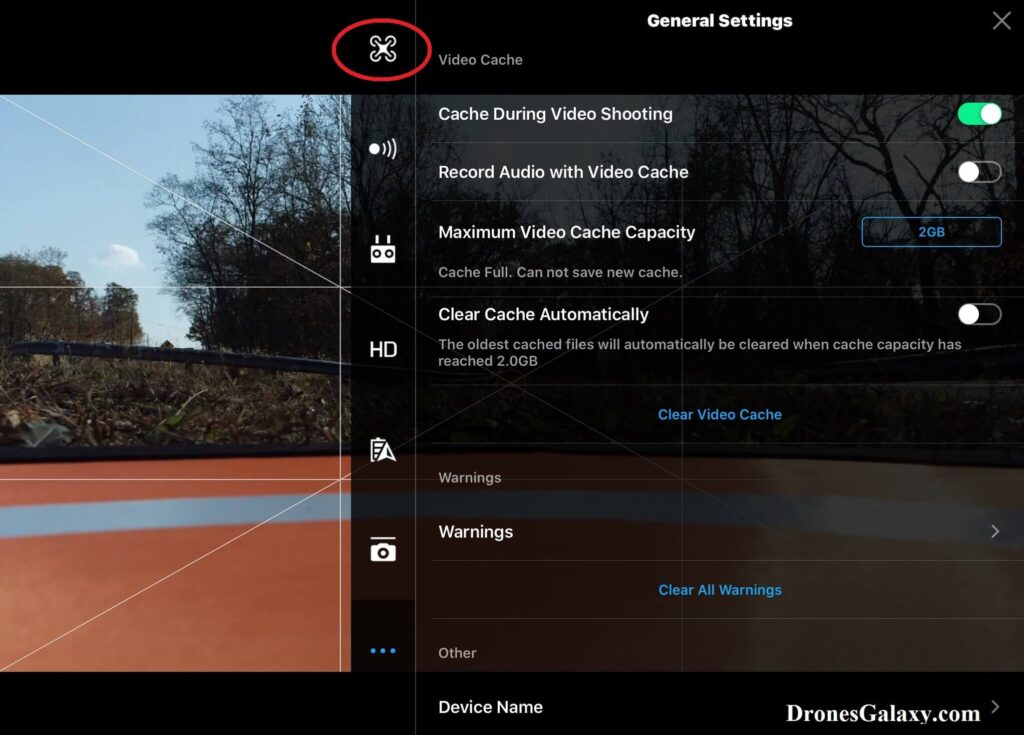 DJI GO 4 General Settings