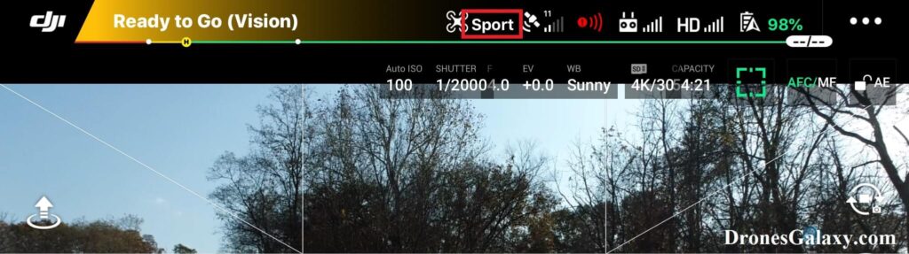 DJI GO 4 Sport Mode