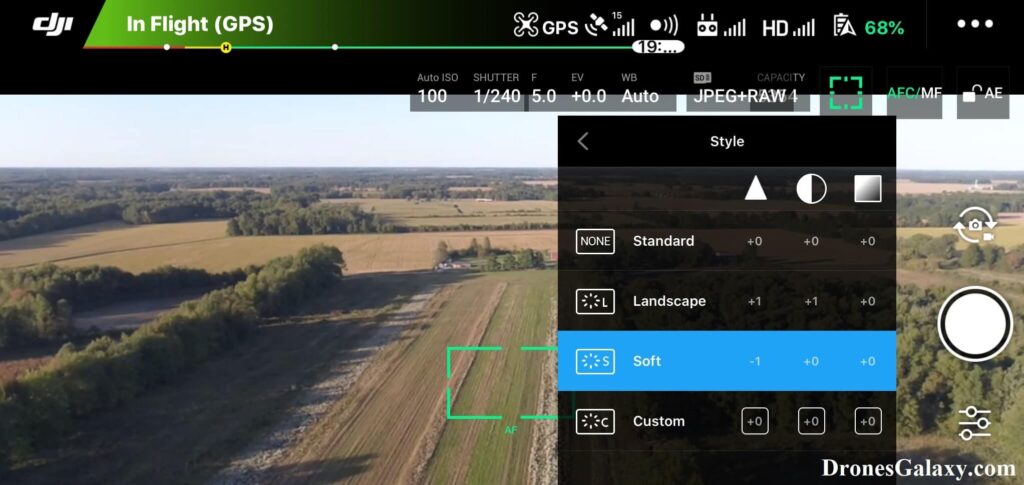 DJI GO 4 Style Soft Setting